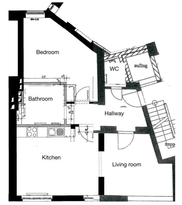 Altbau v 1928 kernsaniert, Denkmal, Whz+Wohnküche+Schlafz.+Bad+GästeWC – 40476 Düsseldorf(Derendorf) – Vorschaubild 13