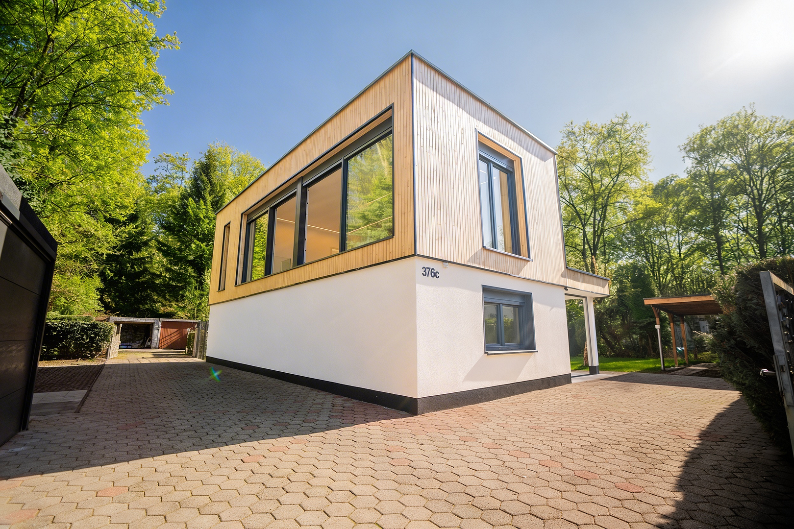 Erstbezug, direkter Waldzugang & Design: freistehendes Haus mit 7 Stellplätzen und Luxus-Ausstattung – Dorstener Str. 376c, 44809 Bochum(Hofstede) – Vorschaubild 2
