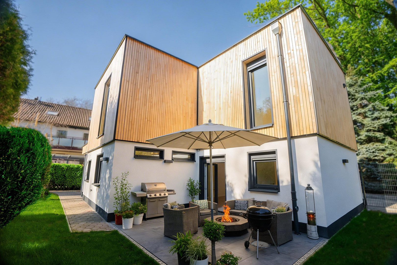 Erstbezug, direkter Waldzugang & Design: freistehendes Haus mit 7 Stellplätzen und Luxus-Ausstattung – Dorstener Str. 376c, 44809 Bochum(Hofstede) – Vorschaubild 4