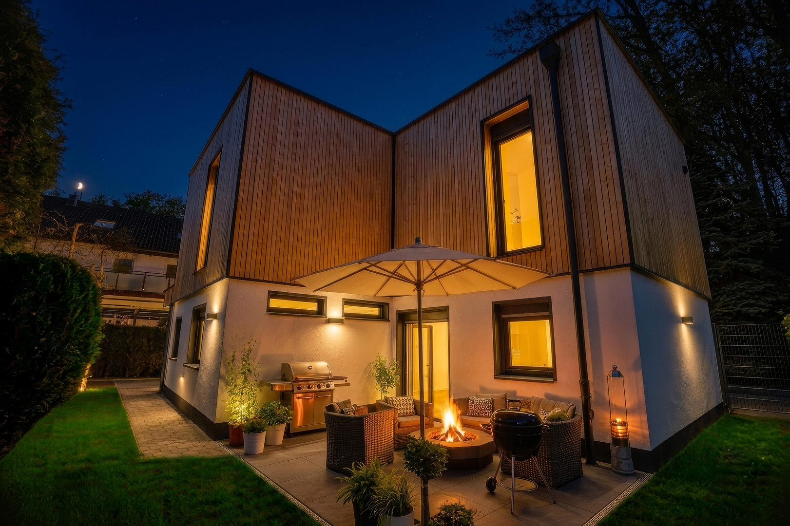 Erstbezug, direkter Waldzugang & Design: freistehendes Haus mit 7 Stellplätzen und Luxus-Ausstattung – Dorstener Str. 376c, 44809 Bochum(Hofstede) – Vorschaubild 5