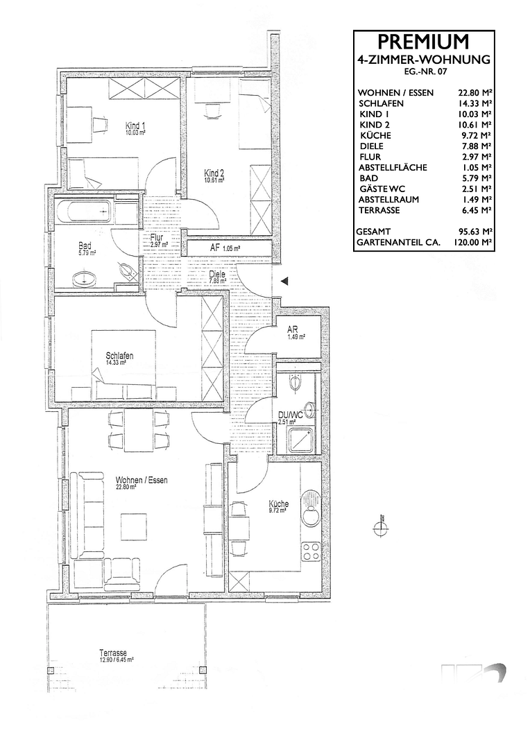 Leben...Wohnen...Genießen. Ruhig, grün und zentral -  Exklusive Gartenwohnung, die begeistert – 90766 Fürth – Vorschaubild 34