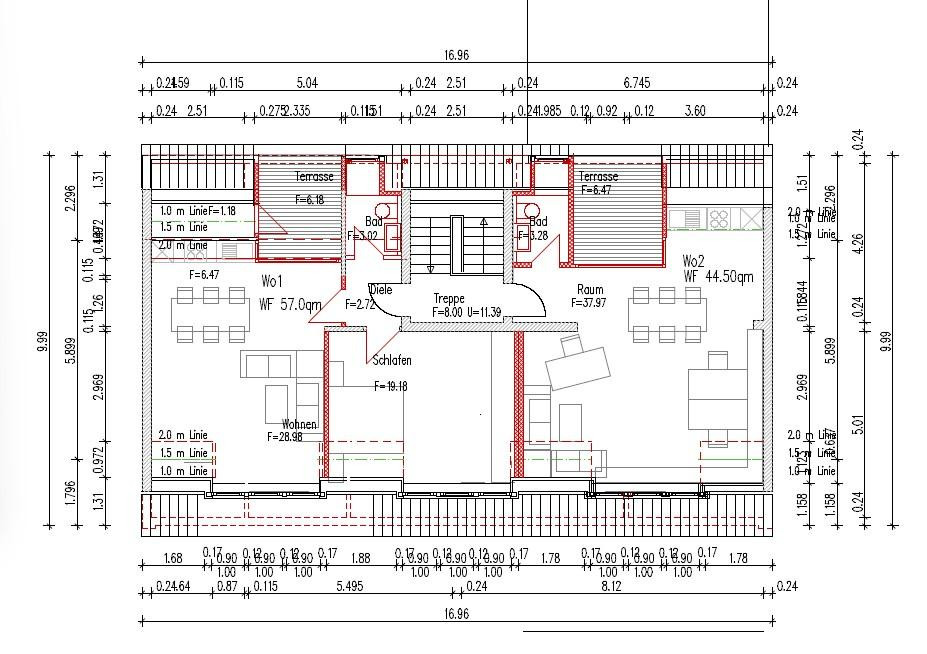 Business-Apartment mit separatem Office