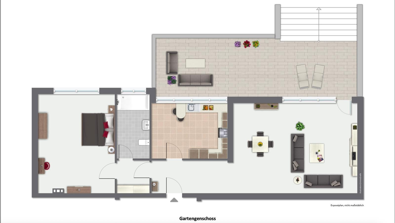 Exklusive 2,5‑Zimmer‑Wohnung mit großer Terrasse & Stellplatz – Mielesheide 4, 45133 Essen(Schuir) – Vorschaubild 12