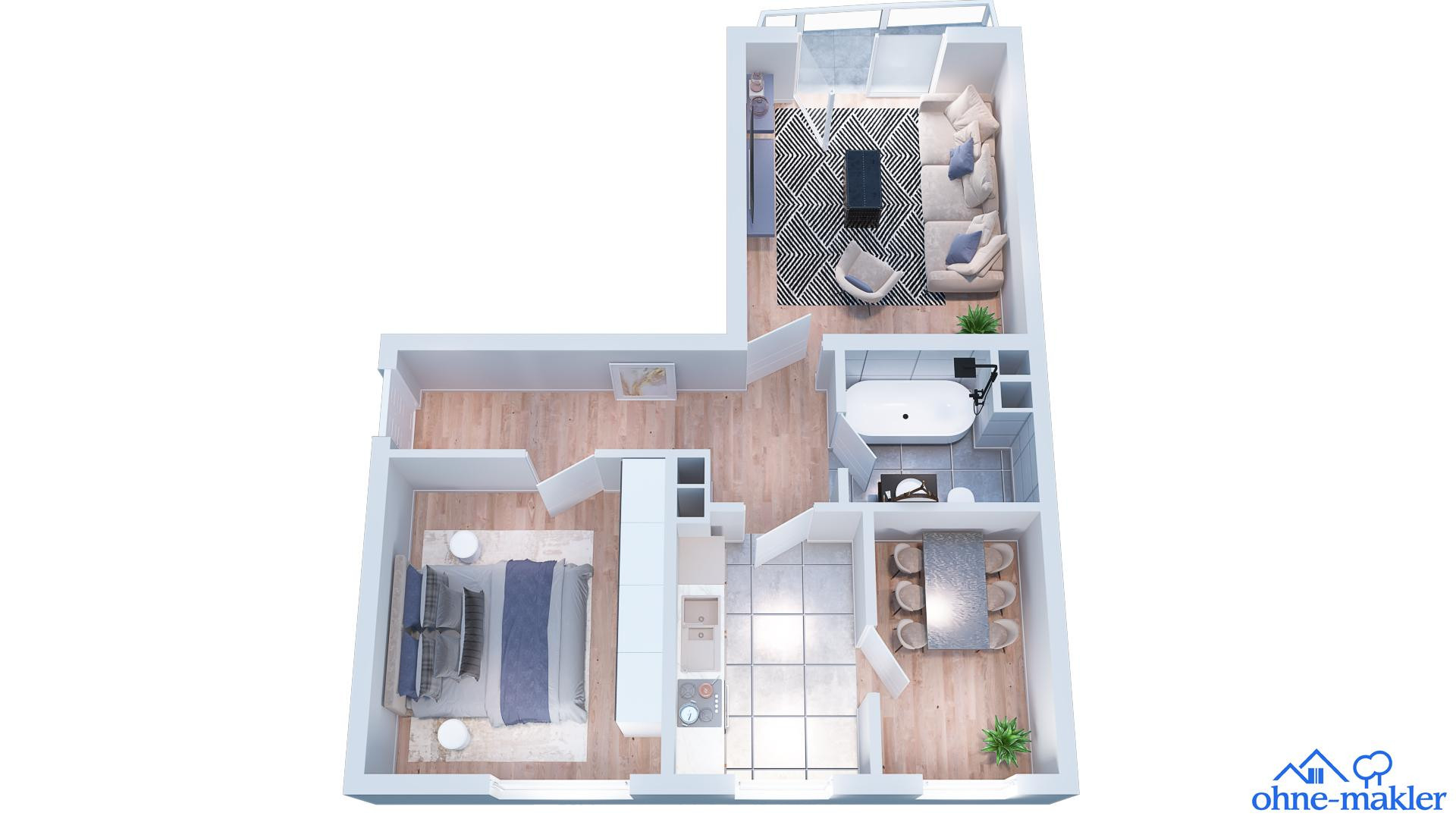 *Provisonsfrei + Preis reduziert* Sanierte 3 Zimmer Wohnung nahe Harras – sofort verfügbar – München(Sendling-Westpark) – Vorschaubild 10