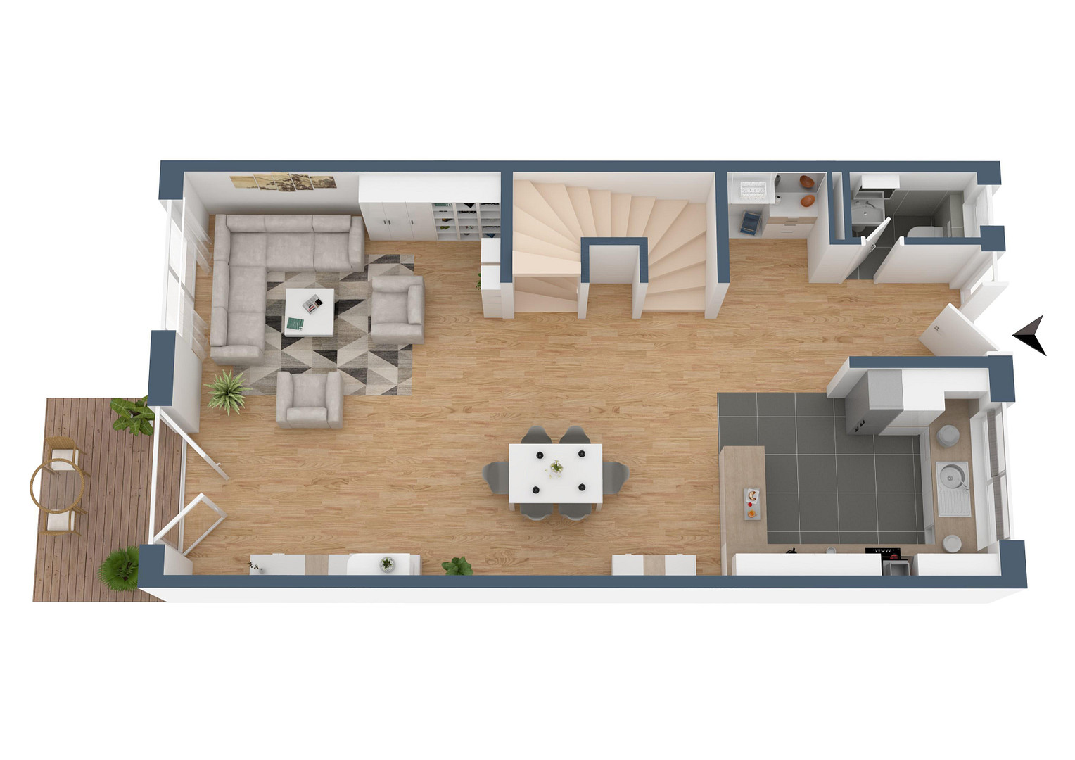 Sehr schönes Reihenhaus BJ24 - Massivbau - Wärmepumpe - PV - Garage - EBK – Wehratalstrasse 31c, 79664 Wehr(Öflingen) – Vorschaubild 31