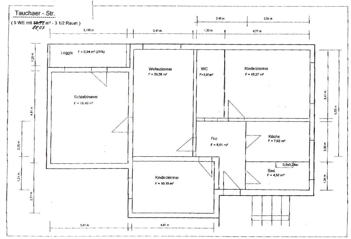 4-Z Wohnung mit Balkon, Einbauküche, el. Außenjalousien, Klima-Splitt Gerät PROVISIONSFREI – Leipzig(Mockau-Nord) – Vorschaubild 19