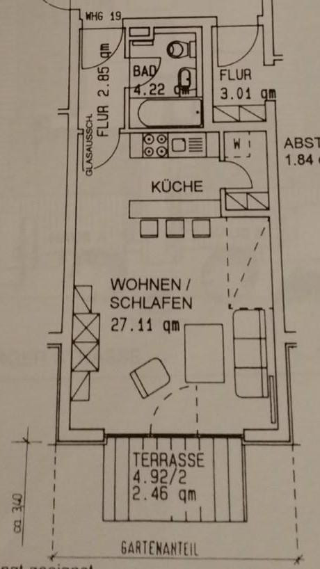 *RESERVIERT*Solide Kapitalanlage: 1-Zimmer-Wohnung mit Terrasse, TG und solide vermietet – Nürnberg-Kleinreuth(Höfen) – Vorschaubild 6