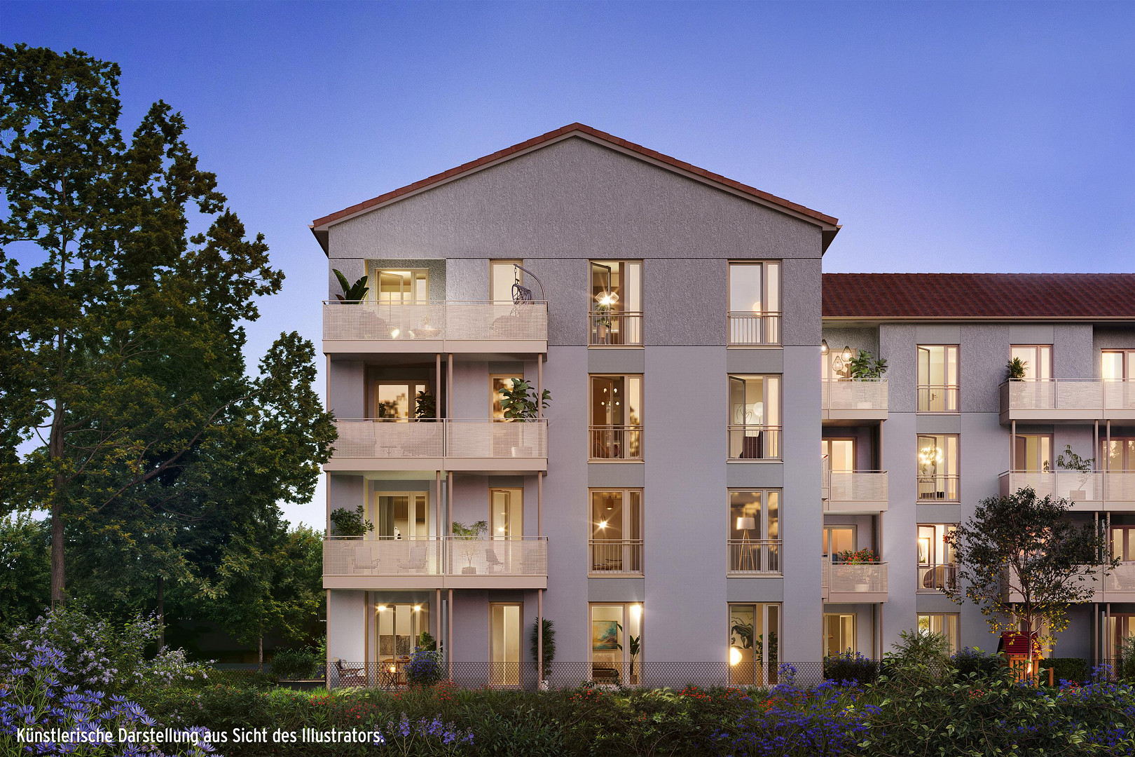 *BEZUGSFERTIG 2026* ELEGANTE 4-ZIMMER-STADTWOHNUNG MIT 2 BALKONEN UND 2 BÄDERN – Max-Liebermann-Straße 1b, 80937 München(Am Hart) – Vorschaubild 5