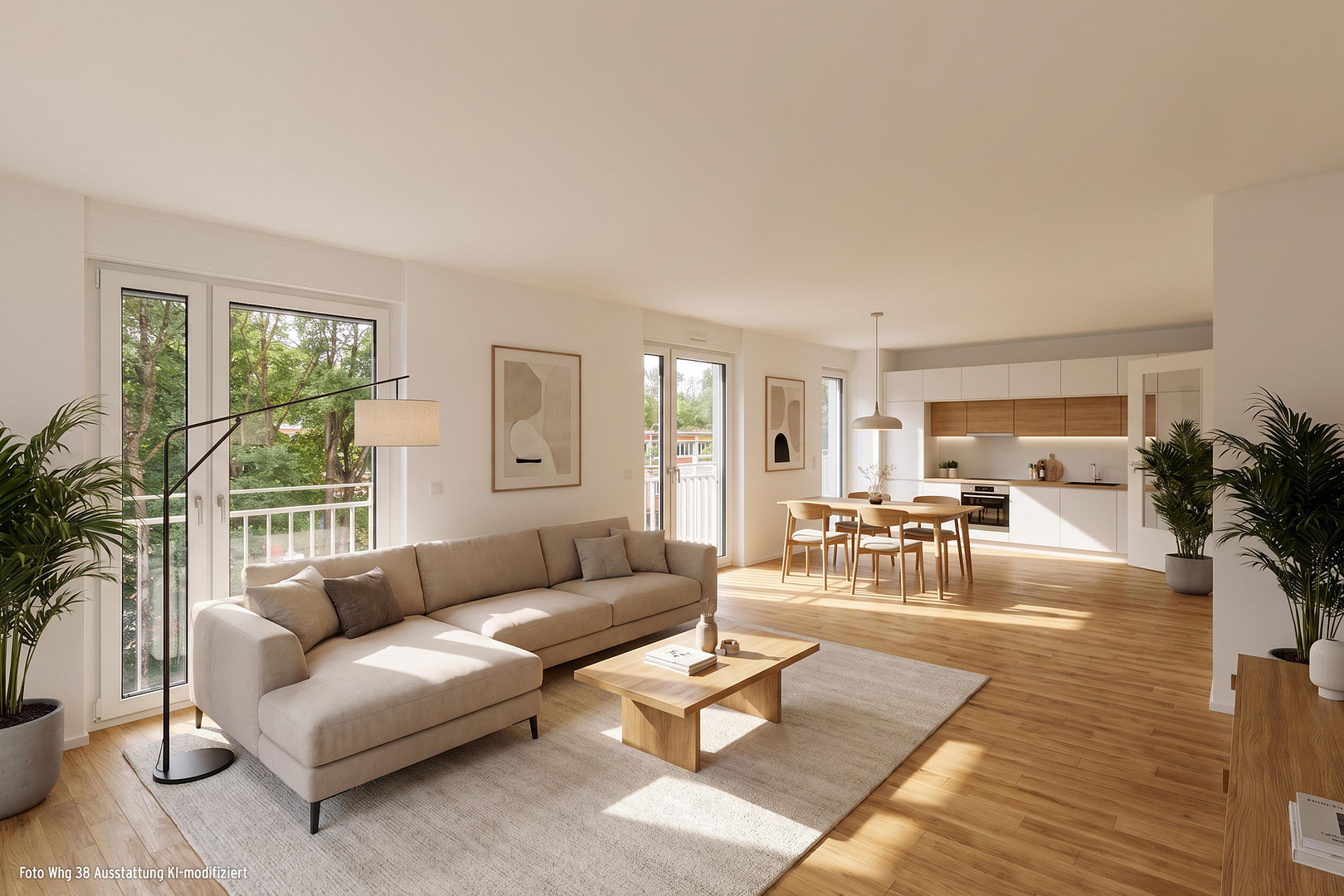 *BEZUGSFERTIG 2026* ELEGANTE 4-ZIMMER-STADTWOHNUNG MIT 2 BALKONEN UND 2 BÄDERN – Max-Liebermann-Straße 1b, 80937 München(Am Hart) – Vorschaubild 2