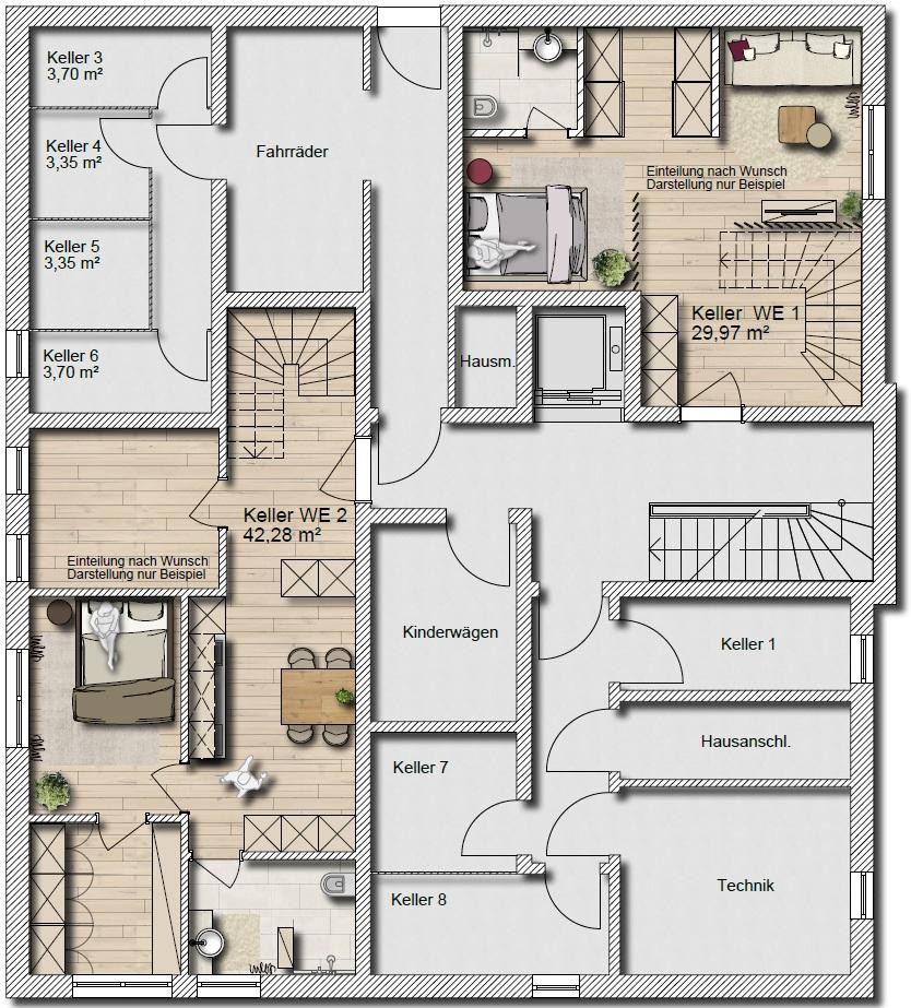 Elegant und modern, ihr Wohnglück mit eigenem Garten – Heuglinstr. 32, 81249 München(Lochhausen) – Vorschaubild 13