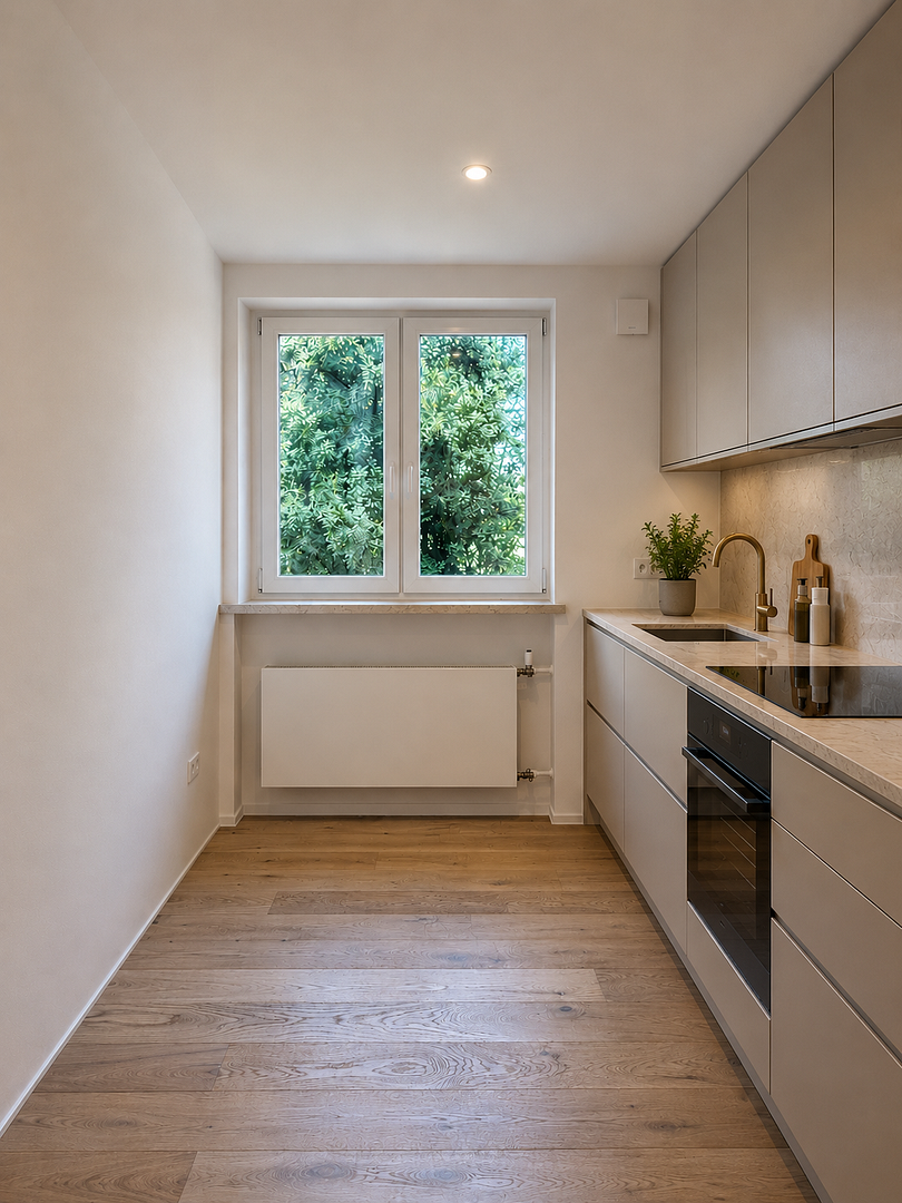 Stilvolle kernsanierte 3-Zimmer-Wohnung mit Balkon in Solln – Erstbezug, provisionsfrei – Geigenbergerstraße 49, 81477 München(Solln) – Vorschaubild 25