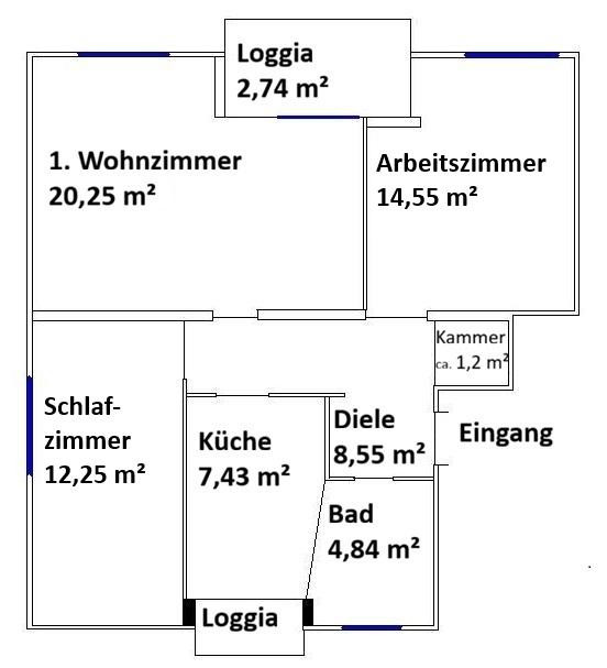 Ruhig, grün, gut geschnitten: 3-Zi.-Whg. mit 2 Loggias & EBK in Hastedt – frei ab Herbst 2027 – Bremen(Hemelingen) – Vorschaubild 16
