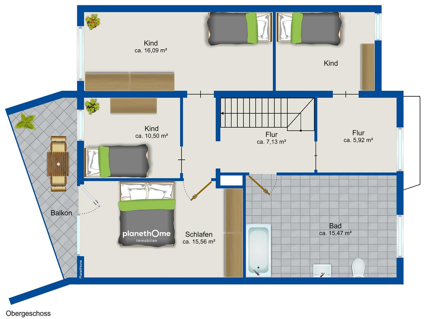 Modernes Bezugsfertig Reihenendhaus mit Garten, Kamin, Balkon in grüne Lage mit zusätz Mieteinnahme – Duisburg(Hochemmerich) – Vorschaubild 47