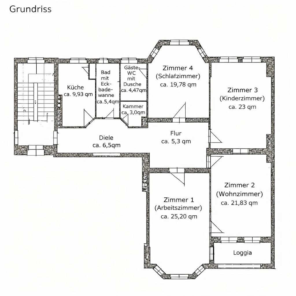 Sanierte 4-Zimmer-Altbauwohnung mit Traumgarten & Zugang zu den Ceciliengärten – Sponholzstraße 40, 12159 Berlin(Schöneberg) – Vorschaubild 24
