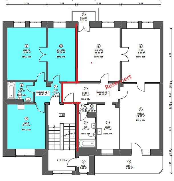 !!! Mehrere Wohnungen in zwei Häusern 43 m² bis 200 m² DA- Johannesviertel!!! – Wilhelm-Leuschner-Str. 40, 64293 Darmstadt – Vorschaubild 35