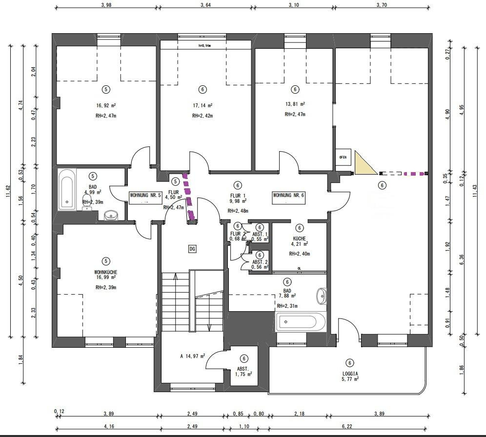 !!! Mehrere Wohnungen in zwei Häusern 43 m² bis 200 m² DA- Johannesviertel!!! – Wilhelm-Leuschner-Str. 40, 64293 Darmstadt – Vorschaubild 32