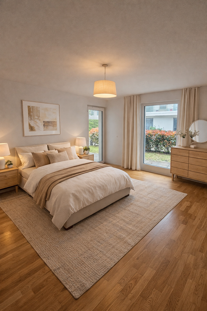 Wohnen wie im eigenen Haus – moderne Gartenwohnung am Altrhein mit Terrasse & Tiefgarage – 68305 Mannheim(Waldhof) – Vorschaubild 8