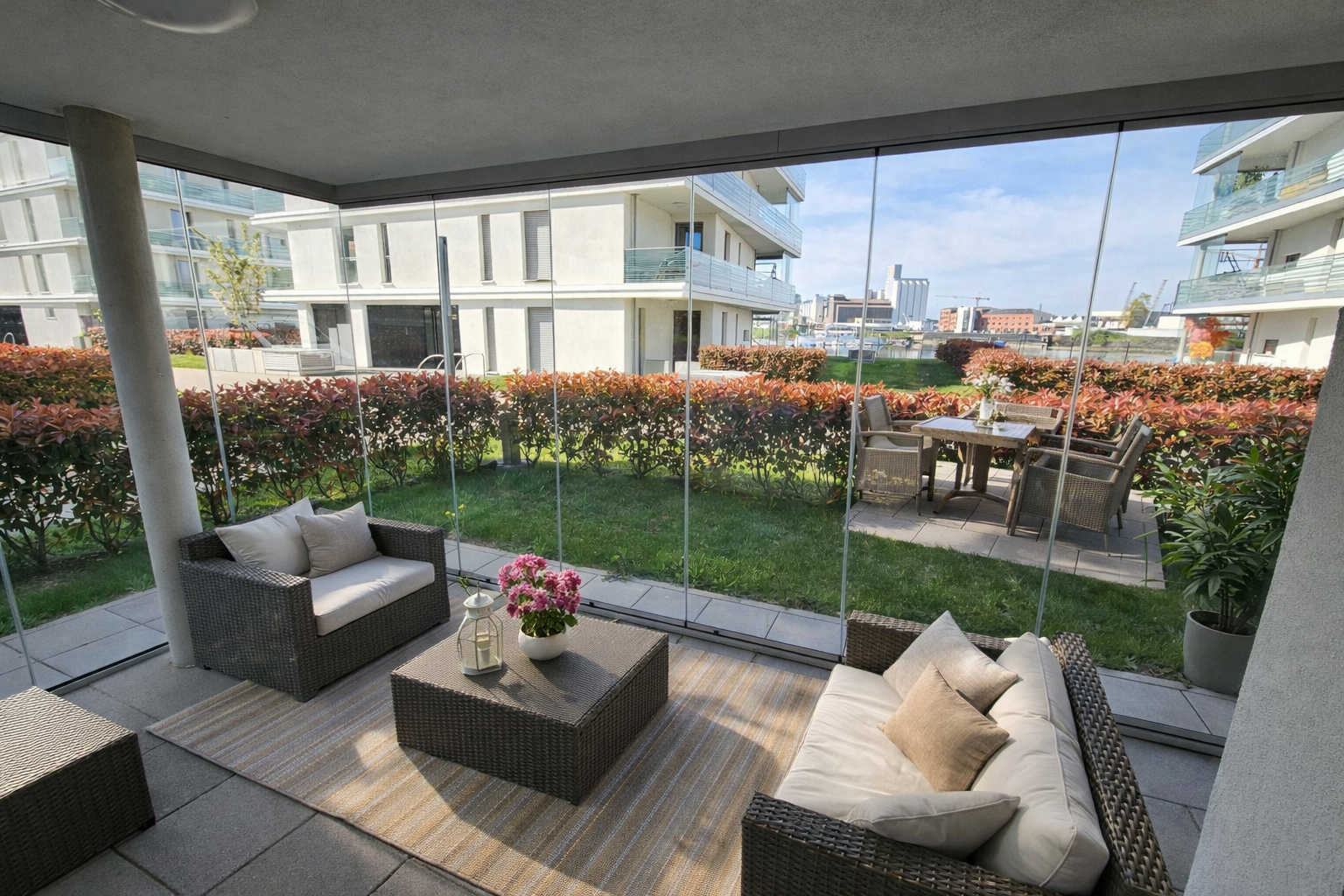 Wohnen wie im eigenen Haus – moderne Gartenwohnung am Altrhein mit Terrasse & Tiefgarage – 68305 Mannheim(Waldhof) – Vorschaubild 9