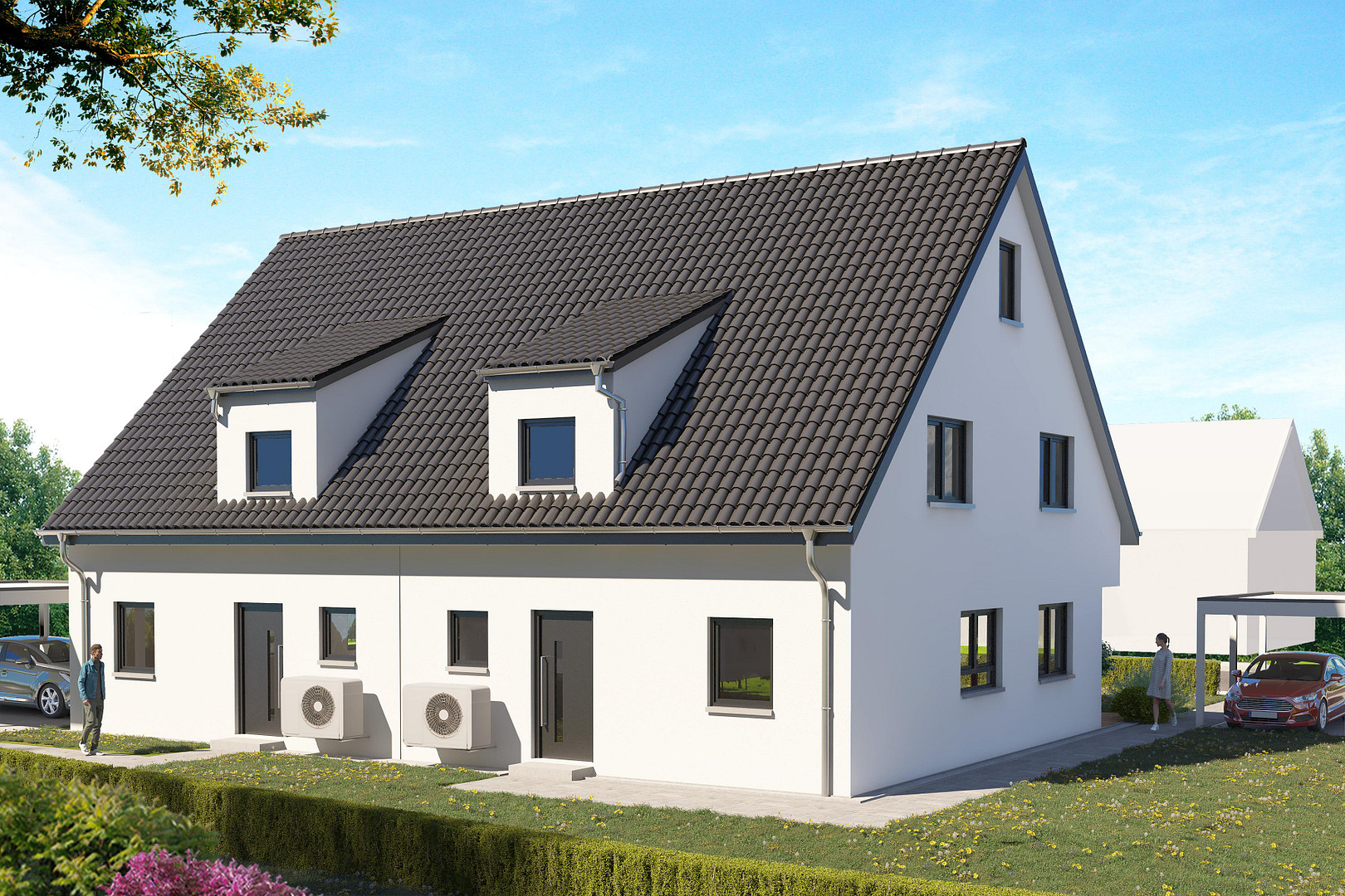 Neubau direkt in Schwaig | Nur noch eine Haushälfte verfügbar – Nelkenstraße 18, 90571 Schwaig(Schwaig bei Nürnberg) – Vorschaubild 2