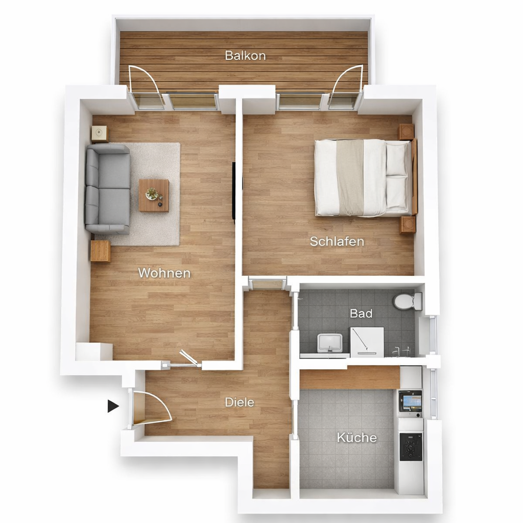 Frisch modernisierte 2-Zimmer-Wohnung mit Südbalkon – provisionsfrei im Herzen von Nippes – Köln(Nippes) – Vorschaubild 18