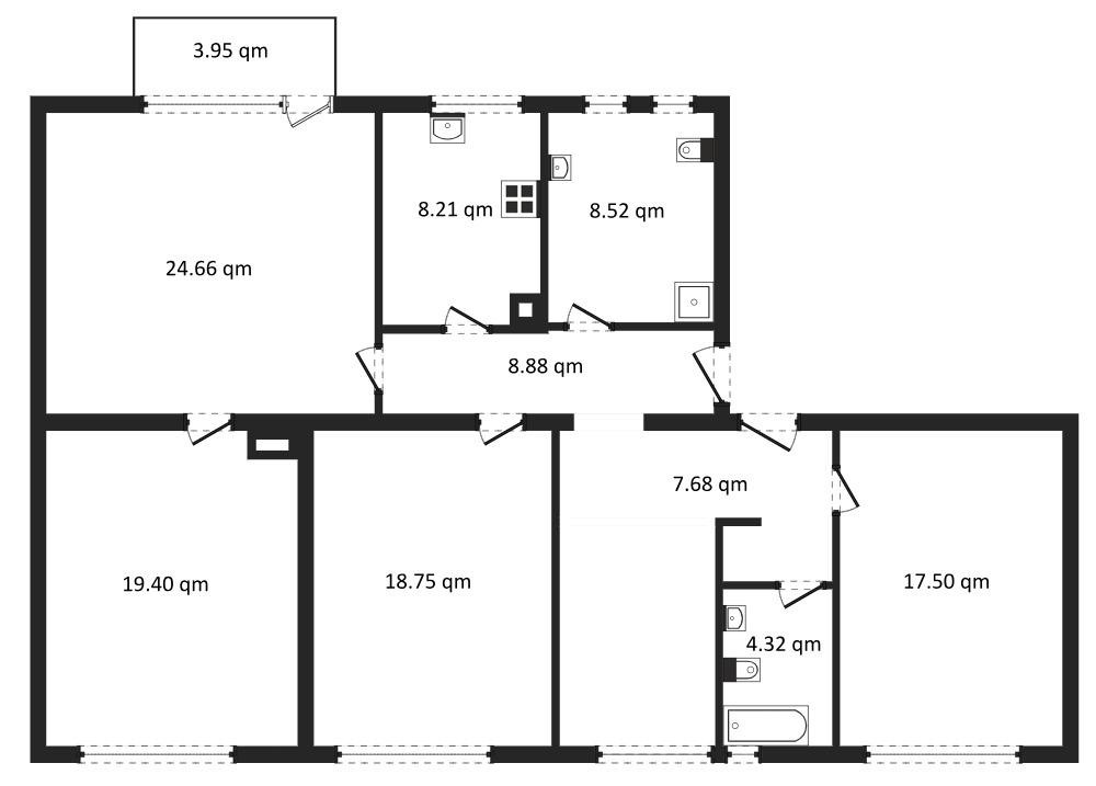 🏡 Fünf-Zimmer-Wohnung in Pforzheim – modernisiert, lichtdurchflutet, mit Kamin und zwei Bädern – Hohenstaufenstr. 56, 75177 Pforzheim – Vorschaubild 9