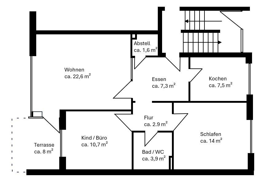 3 Zi Terrassenwohnung HH-Niendorf direkt an der Parkanlage Rahweg – Teutonenweg / Ecke Rahweg, 22453 Hamburg(Niendorf) – Vorschaubild 20