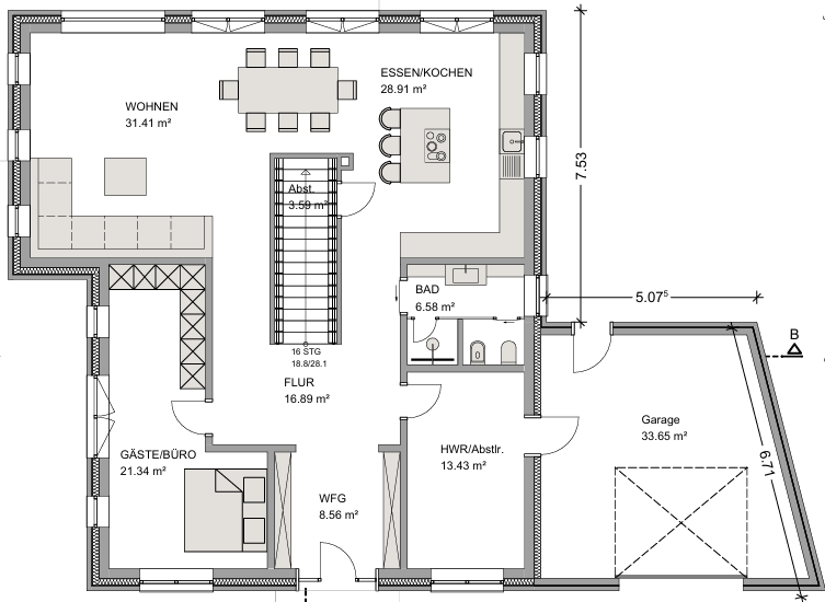 Luxuriöser Bungalow direkt an der Landesgrenze zu Schwanewede – Bremen(Blumenthal) – Vorschaubild 12