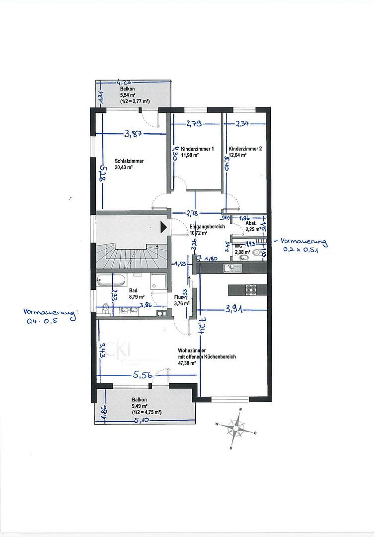 4 Zimmer-Wohnung mit Balkonen und Garten in Obergiesing – München(Obergiesing) – Vorschaubild 11
