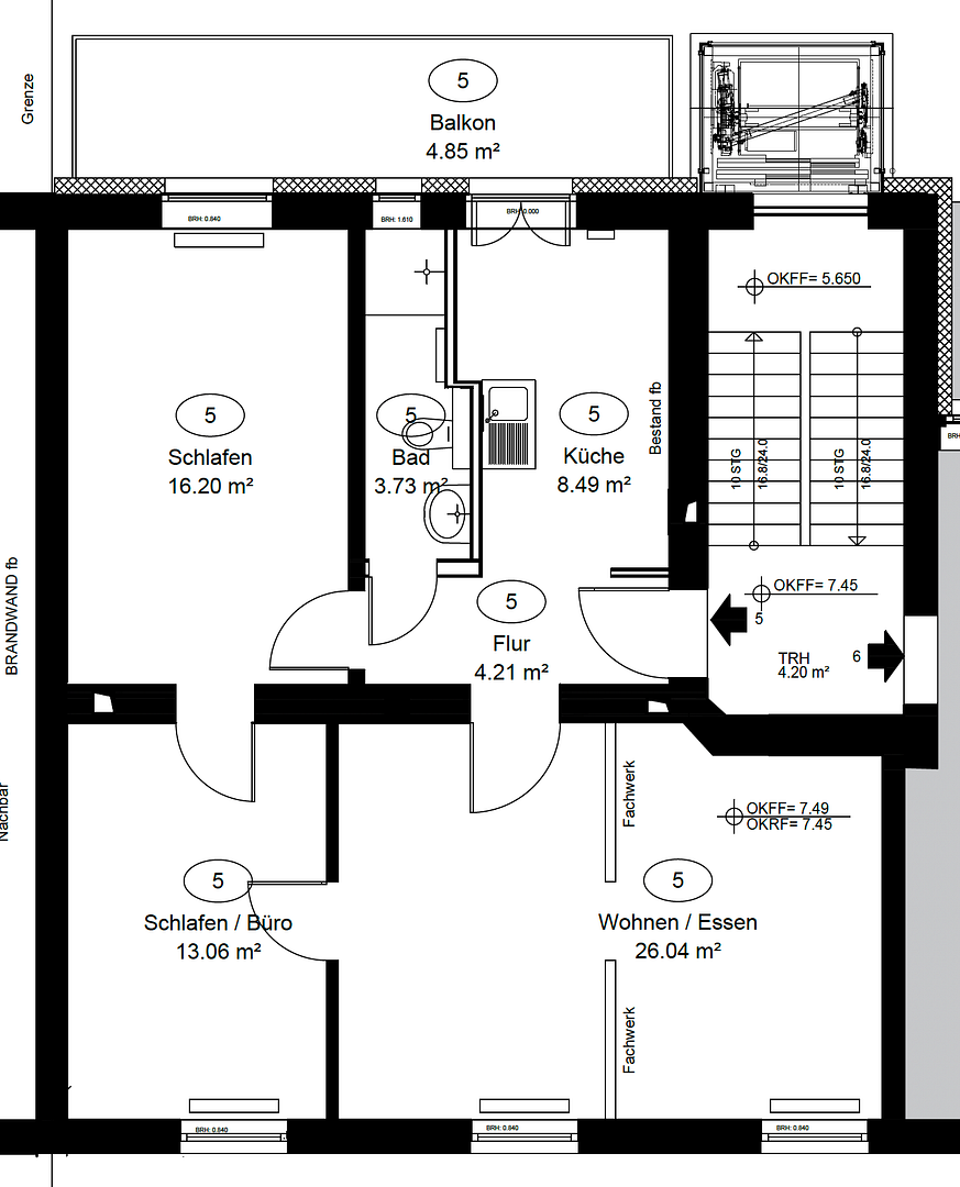 Erstbezug nach Sanierung: Charmante Stadtwhg. mit großem Balkon in energetisch saniertem Stilaltbau – Düsseldorf(Pempelfort) – Vorschaubild 15