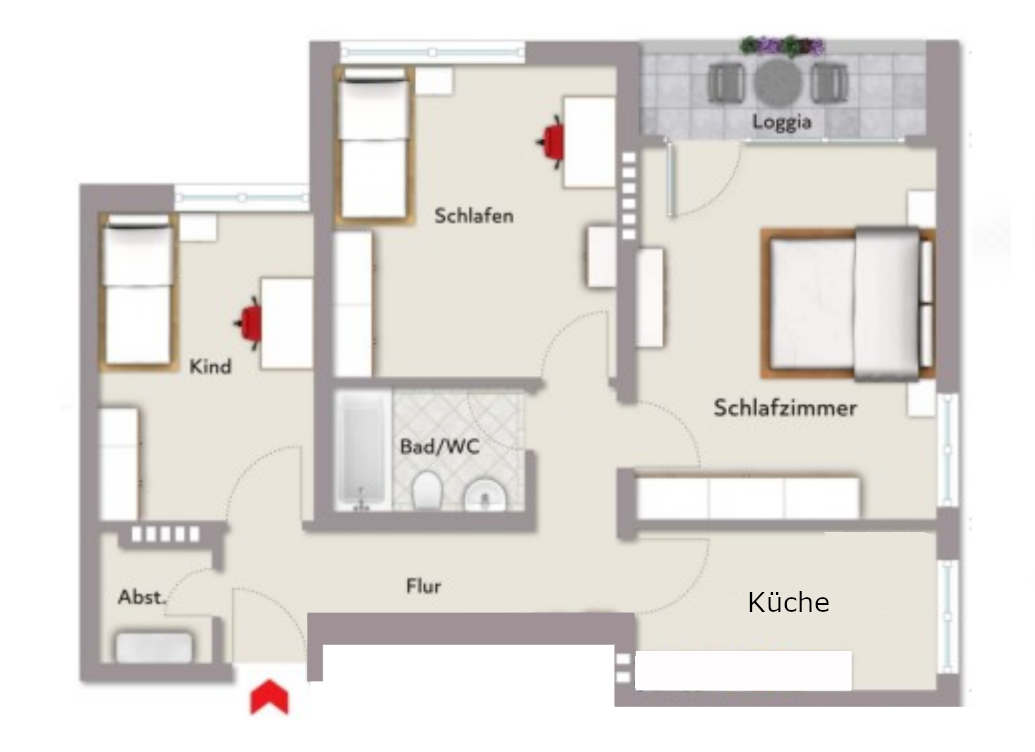 Jobcenter – جوب سنتر – Джобцентер – deine neue Wohnung ist fertig! – Horstmarerstraße 13, 44329 Dortmund(Lanstrop) – Vorschaubild 6