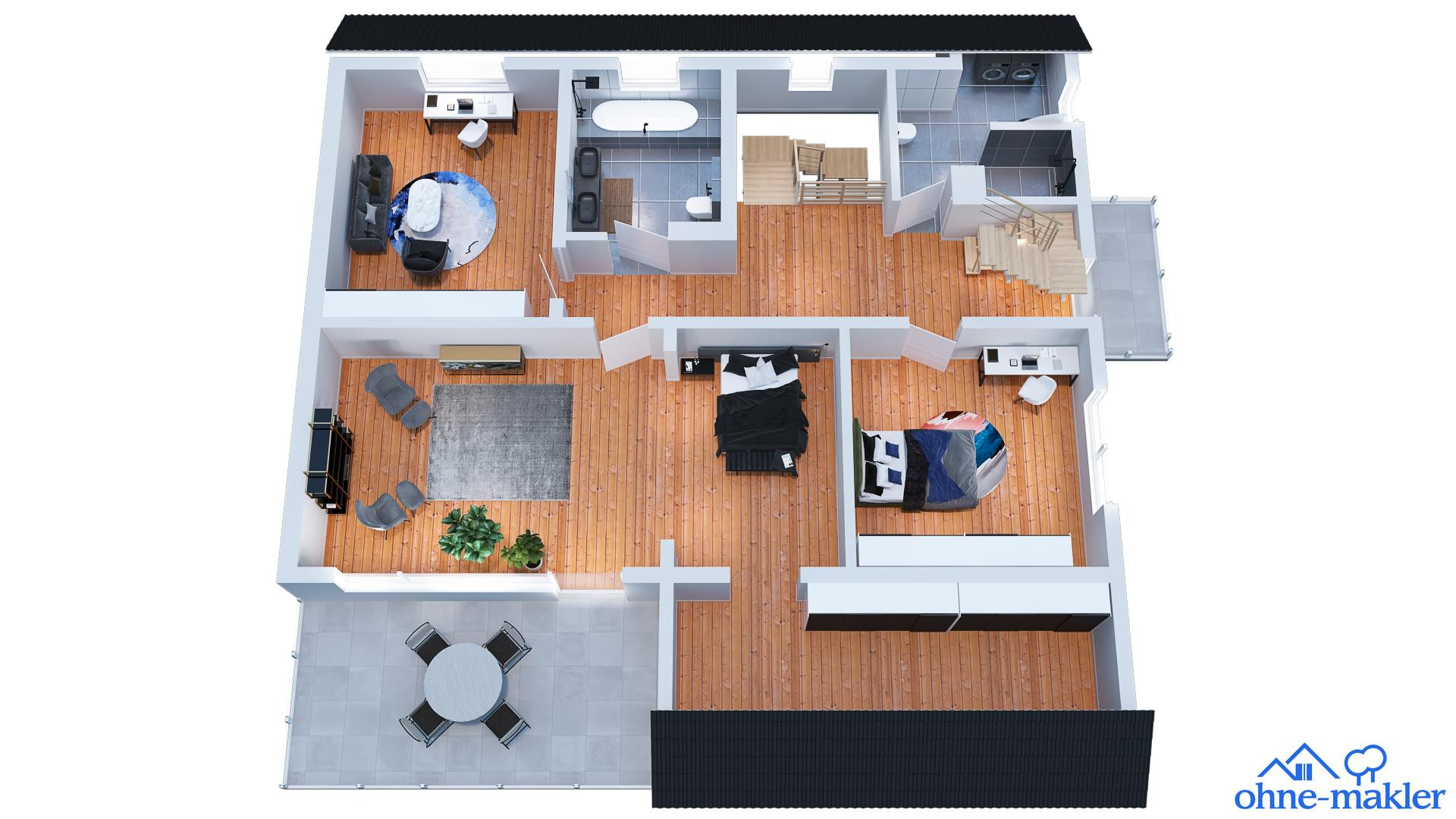 Saniertes Familienhaus in Berlin-Kladow – Havelnähe, Remise, PV-Anlage und großzügiger Garten – Berlin(Kladow) – Vorschaubild 27