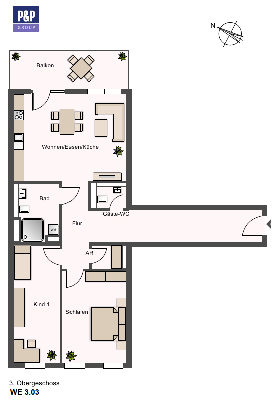 *TOP* wunderschöne Wohnung am Fürther STADTPARK WE 3.03 – Lange Straße 65, 90762 Fürth – Vorschaubild 29