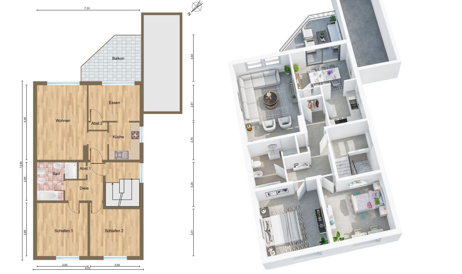 Beste Wohnlage in Aachen-Brand - Ihr neues Zuhause mit Garten und vielseitiger Nutzung – 52078 Aachen-Brand(Brand) – Vorschaubild 9