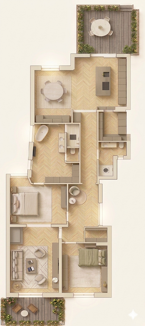 Rarität: Luxussanierter Altbau mit Traumgarten, 3 Terrassen & absoluter Ruhe – Hamburg(Eppendorf) – Vorschaubild 15