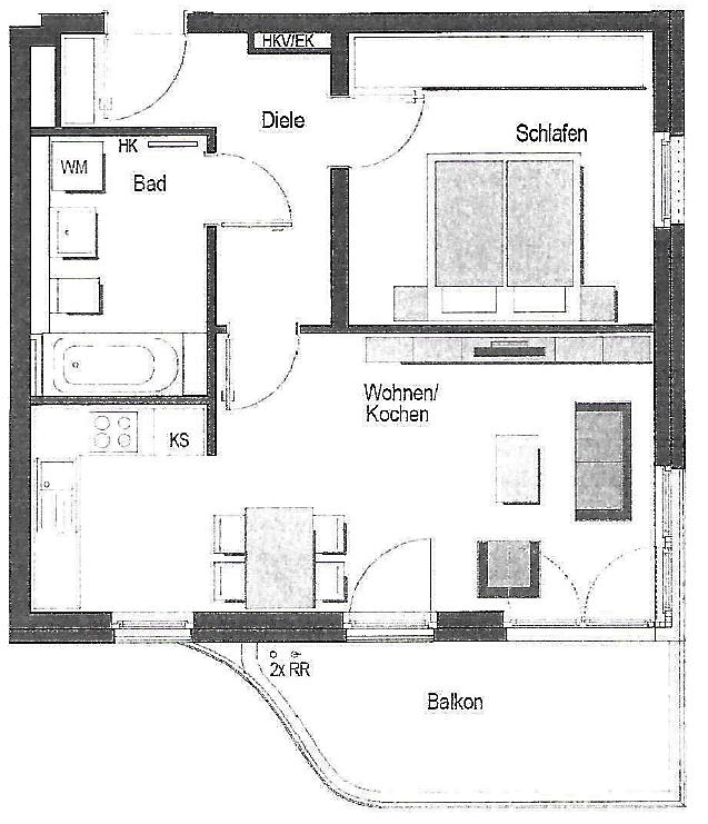 Provisionsfrei, Selbstbezug oder Kapitalanlage, München‑Schwabing, Ecke Leopoldstraße, 2-Zi.-Wohnung – Hans-Döllgast-Straße 4, 80807 München(Freimann) – Vorschaubild 12