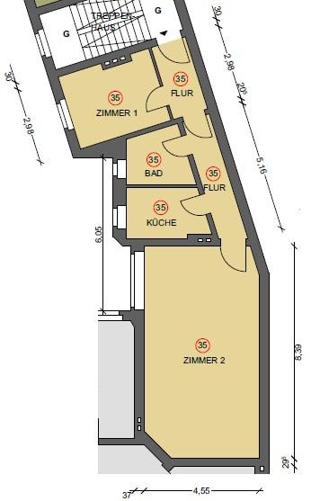Stilvolle, geräumige 2-Zimmer-Wohnung am Viktoriapark, *KEINE PROVISION* – Kreuzbergstr 45, 10865 Berlin(Kreuzberg) – Vorschaubild 8