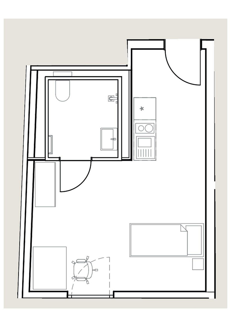 Erstbezug - Möbliertes Studentenapartment in top Lage – Gabelsbergerstraße 20, 91052 Erlangen – Vorschaubild 5