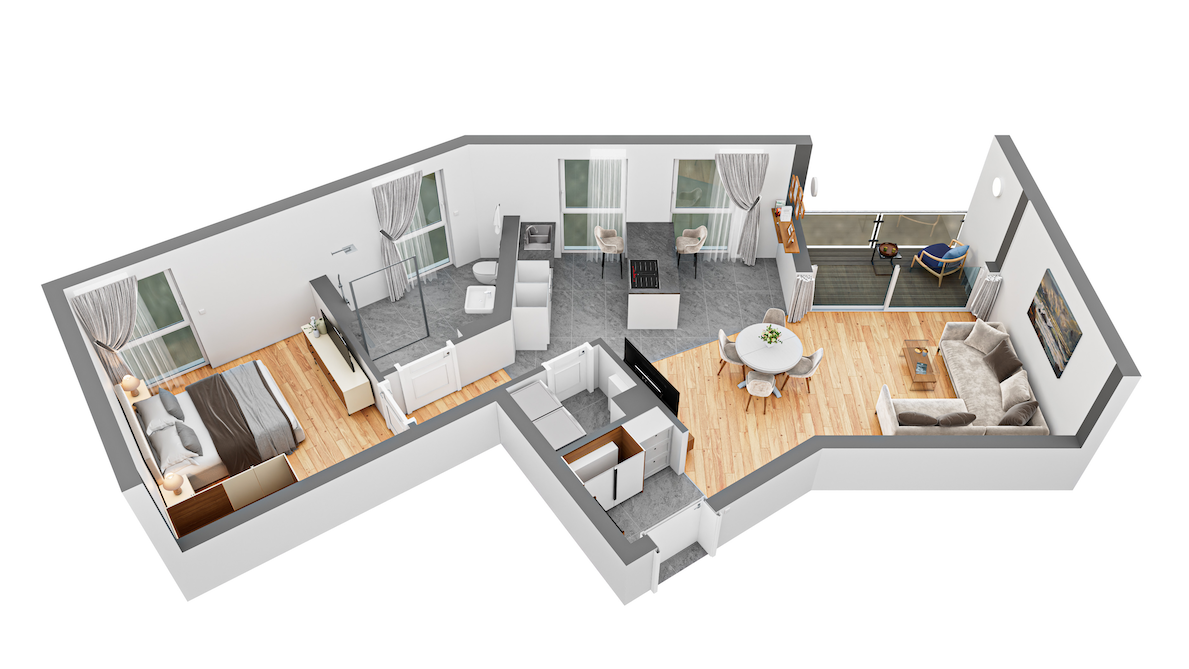 Luxus-Neubau 2 Zimmer Wohnung (A+) inkl. Stellplatz. 0% Provision! HAMM ZENTRUM – Südstraße 45, 59065 Hamm – Vorschaubild 2
