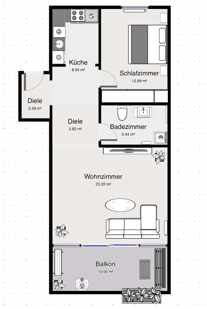 Skyline-Feeling in Nürnberg – Exklusive Traumwohnung mit Swimmingpool und Sauna – Nürnberg(Langwasser) – Vorschaubild 19
