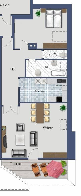 Helle, freundliche Dachgeschoß- Wohnung 2 ZKB – Göggingerstr 31, 86159 Augsburg(Antonsviertel) – Vorschaubild 14