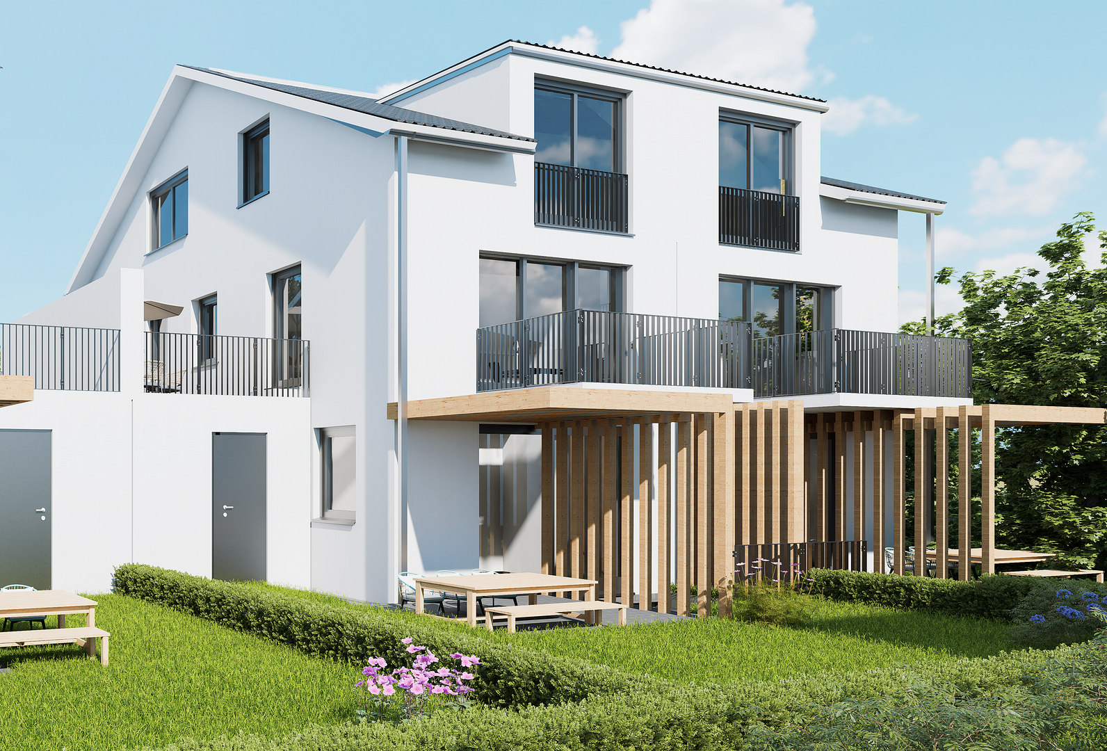 Doppelhaushälften in Oberding – familienfreundliche Mehrgenerationenhäuser in bester Lage – Oberding(Schwaig) – Vorschaubild 3
