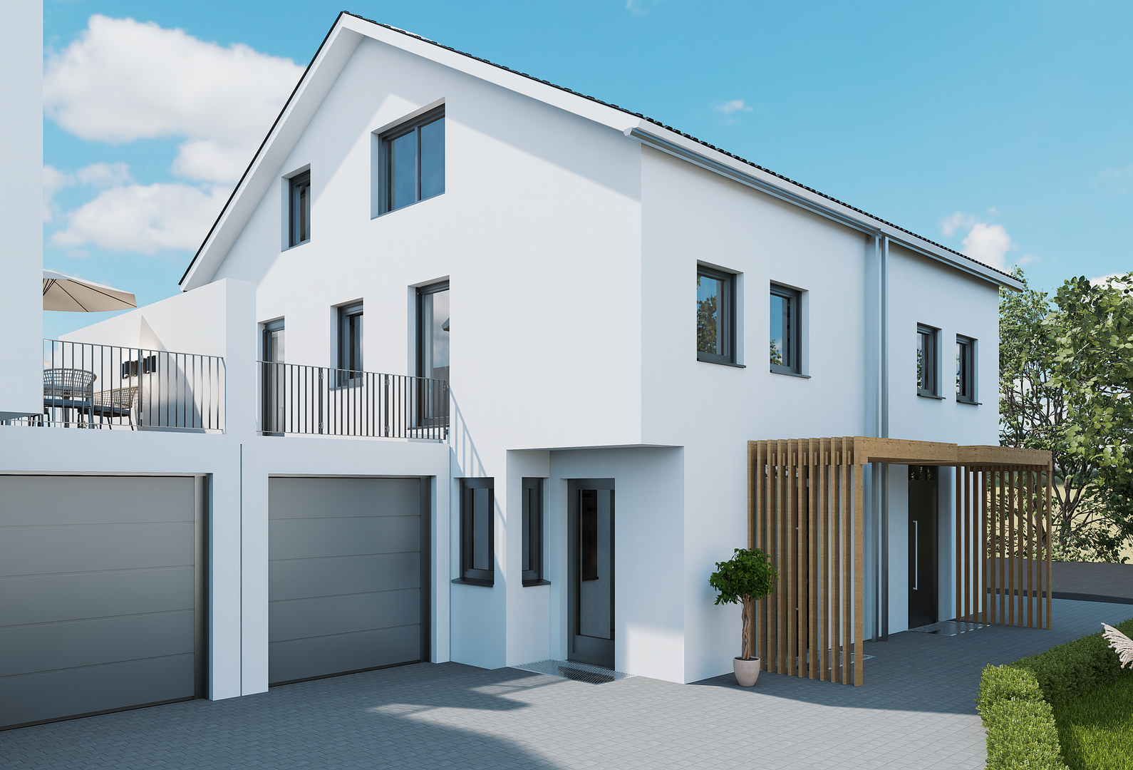 Doppelhaushälften in Oberding – familienfreundliche Mehrgenerationenhäuser in bester Lage – Oberding(Schwaig) – Vorschaubild 4