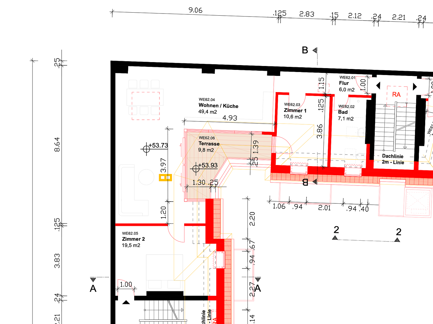 Ruhiges Dachgeschoss mit Terrasse & Kamin. Flexibel nutzbar, provisionsfrei – Corinthstr. 28, 10245 Berlin(Friedrichshain) – Vorschaubild 13