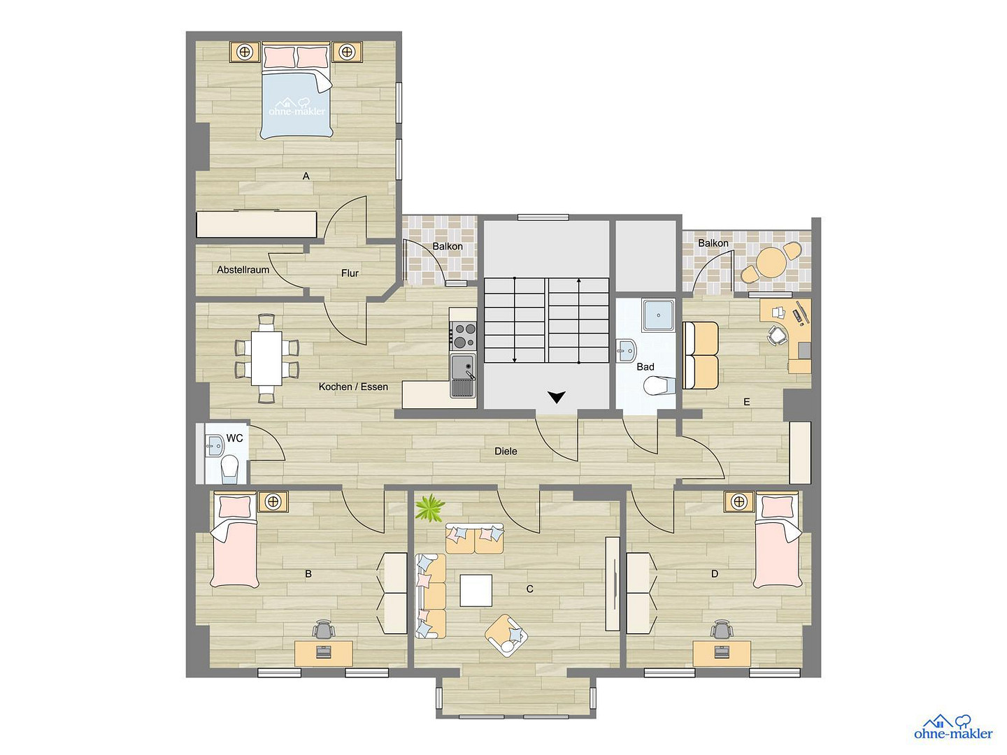Erstbezug nach Kernsanierung in der Innenstadt: Ideal für WGs – Friedrich-Wilhelm-Straße 38, 38100 Braunschweig – Vorschaubild 23