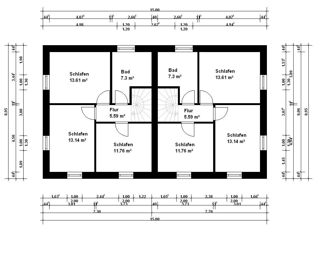 2 Stadtvillen als Effizienzhaus 40 in Volksdorf – Hamburg OT Volksdorf(Volksdorf) – Vorschaubild 4