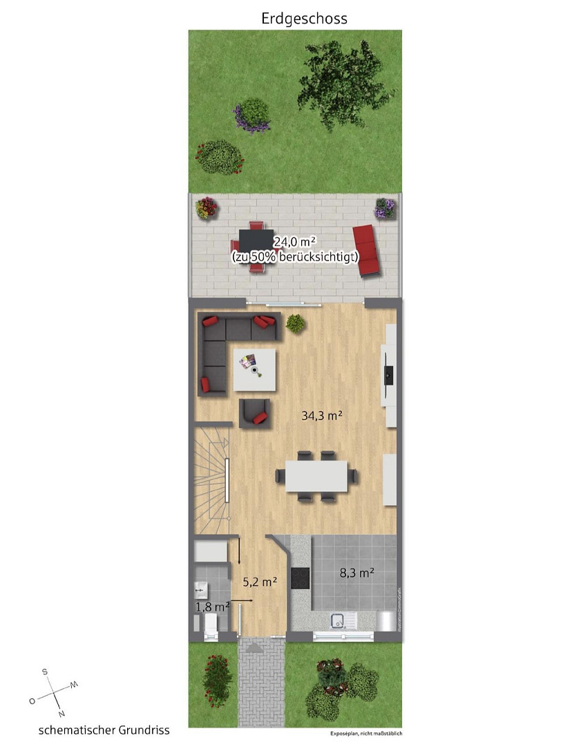 Familienfreundliches 6-Zimmer Haus mit moderner Küche – keine Maklerkosten – Koppestr. 41, 45143 Essen(Altendorf) – Vorschaubild 19