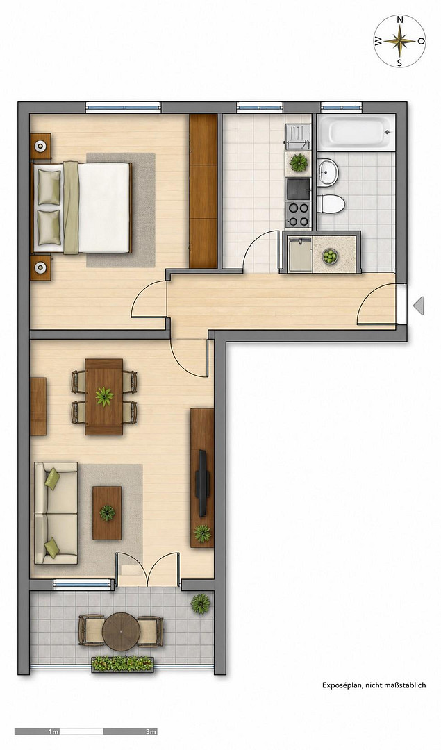Ideale Balance zwischen Stadt und Natur: Bezugsfertige 2-Zimmer-Wohnung mit Südbalkon in Mariendorf – Berlin Mariendorf(Mariendorf) – Vorschaubild 12