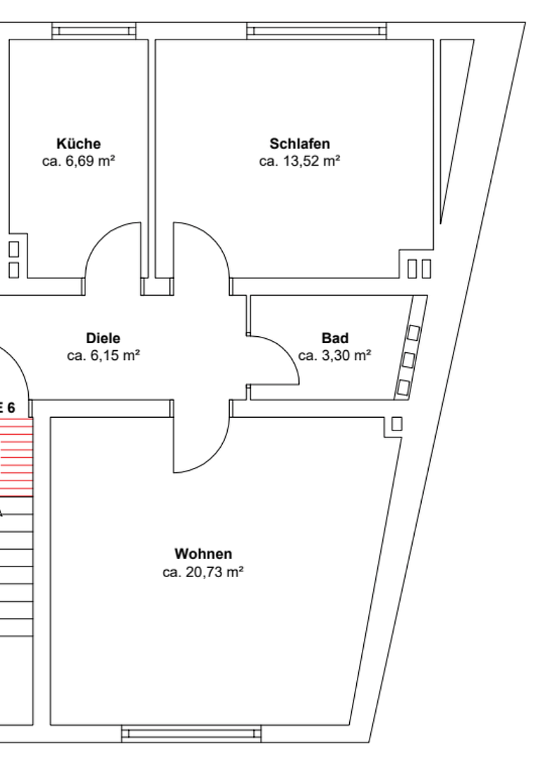 Renovierte, moderne 2-Zimmer Wohnung – Jahnstraße 36, 47119 Duisburg(Laar) – Vorschaubild 9