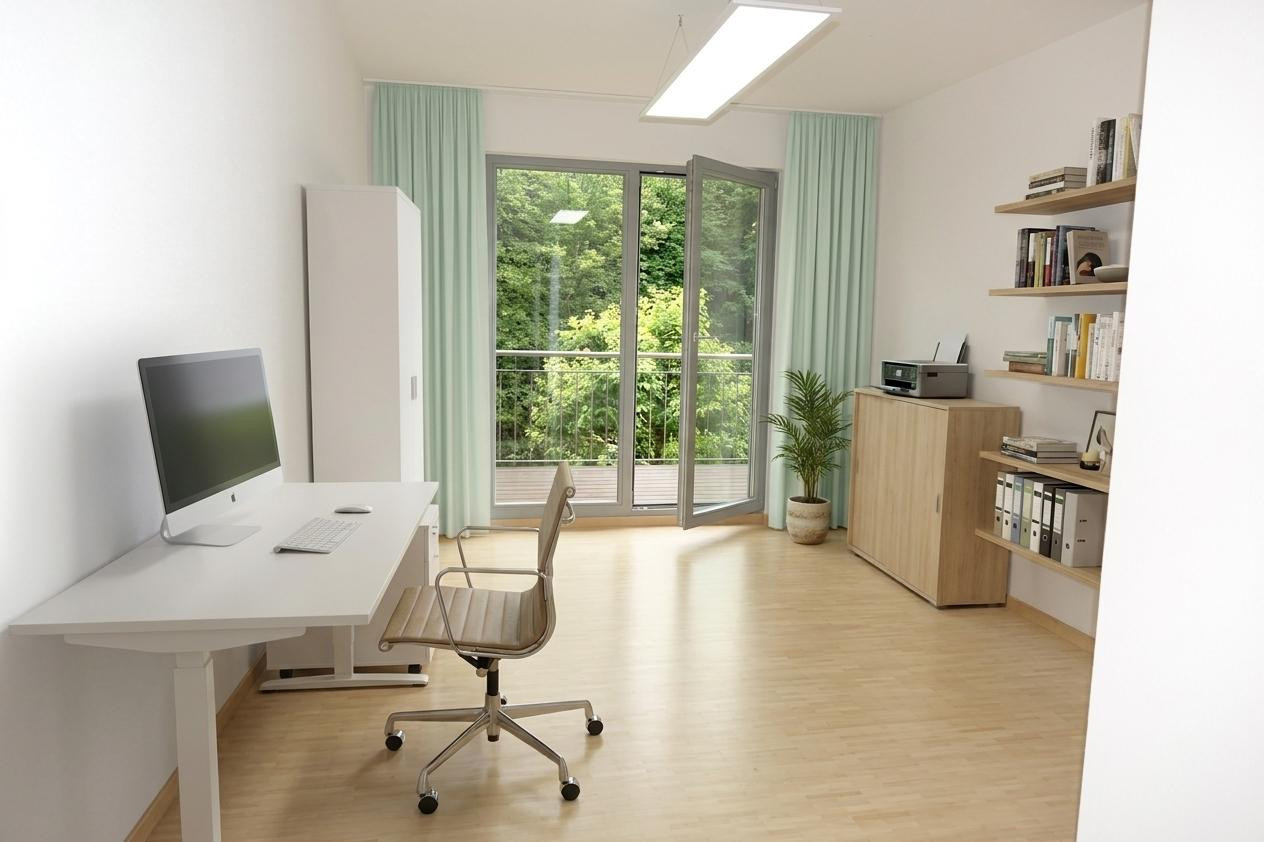 Wohnen wie im Haus – Gartenwohnung mit 103,5 m2 in unverbaubarer Waldrandlage – Stuttgart(Möhringen) – Vorschaubild 8