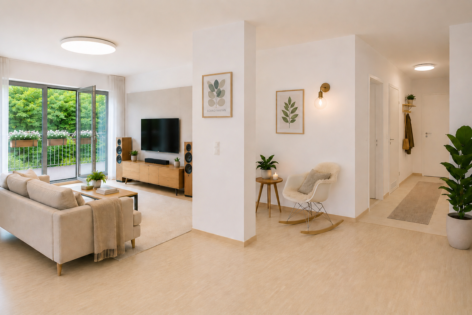 Wohnen wie im Haus – Gartenwohnung mit 103,5 m2 in unverbaubarer Waldrandlage – Stuttgart(Möhringen) – Vorschaubild 2